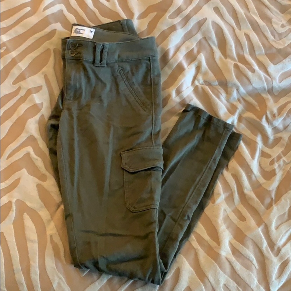 Army green stretch pant- American Eagle
